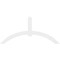 Ekena Millwork Archdale Architectural Grade PVC Gable Bracket, 96"W x 44"H x 2"D x 6"F, 11/12 Pitch GBP096X44X0206ARC00 - alternate 4